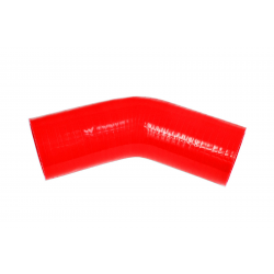 Kolanko silikonowe 45' 41mm - S czerwone